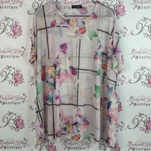 Mr max fashions long shirt mini dress coverup Floral Print Women's Top